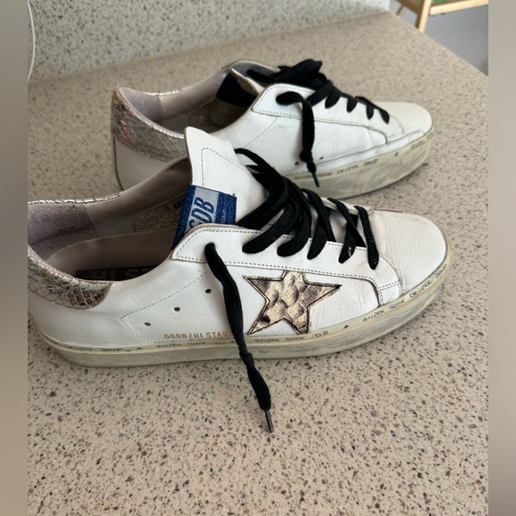 Goose Superstar Hi Star Platform Sneaker Hi-star Snake Print